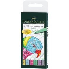 Faber-Castell PITT umělecké popisovače 6 Pastel set