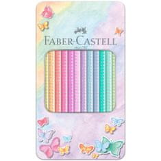 Faber-Castell Pastelky Sparkle set 12 barevný-plech pastelové barvy