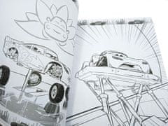 Disney Velká kniha omalovánek se samolepkami Disney - Cars 3