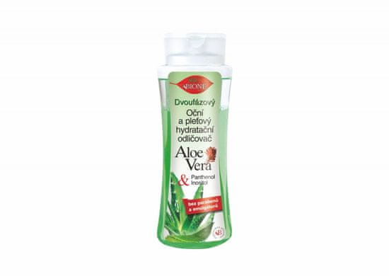 Bione Cosmetics Dvoufázový oční a pleťový hydratační odličovač ALOE VERA 255 ml