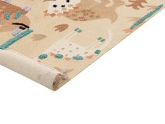 Beliani Dětský bavlněný koberec 80 x 150 cm vícebarevný STABAT