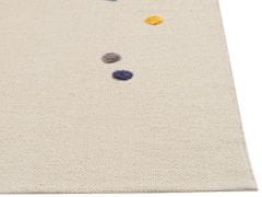 Beliani Dětský bavlněný koberec 80 x 150 cm béžový SINGKIL
