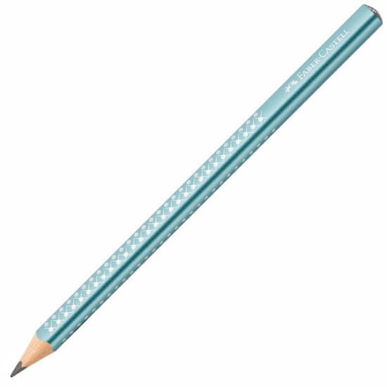 Faber-Castell Grafitová tužka Jumbo Sparkle/Metallic modrá