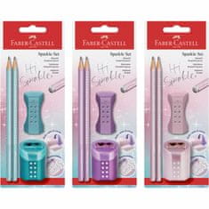 Faber-Castell Grafitová tužka Sparkle/ set metallic BL