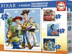 Educa Puzzle Disney Pixar 4v1 (12,16,20,25 dílků)