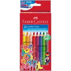 Faber-Castell Pastelky akvarelové Jumbo Grip 10 barevné set