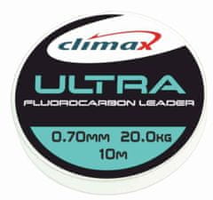 Climax Ultra Fluorocarbon leader 10m + 20ks crimps 0,70mm 20kg