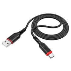 IZMAEL Hoco – Datový kabel Victory (X59) – USB-A pro USB Type-C, 12W 2,4 A - 1.0 m – Černý KP27177