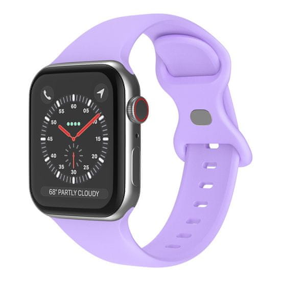 Techsuit Náhradní řemínek pro Apple Watch 1 42mm/Watch 2 42mm/Watch 3 42mm/Watch 5 44mm/Watch 6 44mm - Fialová KP27192