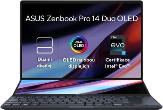 ASUS Zenbook Pro 14 Duo OLED (UX8402, 13th Gen Intel), černá (UX8402VU-OLED026WS)