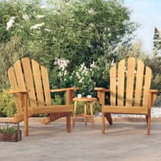 Greatstore Zahradní židle Adirondack 2 ks 79 x 95 x 92 cm masivní teak