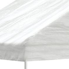 Greatstore Altán se střechou bílý 15,61 x 4,08 x 3,22 m polyethylen