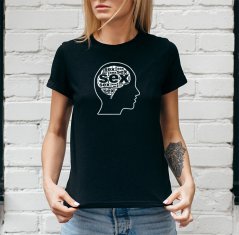 STRIKER Dámské tričko mozek sex Barva: Černá, Velikost: S