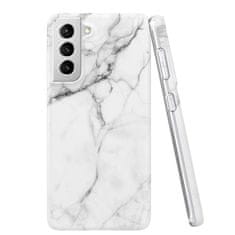 WOZINSKY Wozinsky Marble silikónové pouzdro pro Samsung Galaxy S21 5G/Galaxy S30 - Bílá KP10080