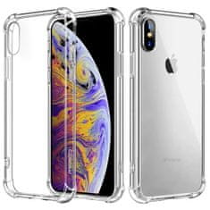 IZMAEL Silikonové pouzdro se zesílenými hranami pro Apple iPhone X/iPhone XS - Transparentní KP23570