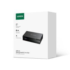 Ugreen CM618 Switch Box 3x USB 3.0, černý