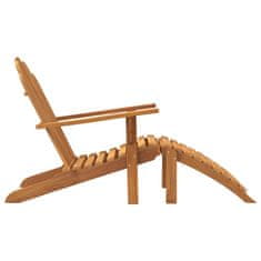 Greatstore Zahradní křesla Adirondack s podnožkami 2 ks masivní teak