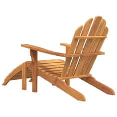 Greatstore Zahradní křesla Adirondack s podnožkami 2 ks masivní teak