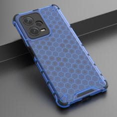 OEM Honeycomb pancéřové pouzdro se silikonovým rámem pro Xiaomi Redmi Note 12 PRO PLUS Blue