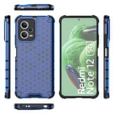 OEM Honeycomb pancéřové pouzdro se silikonovým rámem pro Xiaomi Redmi Note 12 5G/Poco X5 5G Blue