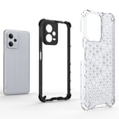 OEM Honeycomb pancéřové pouzdro se silikonovým rámem pro Xiaomi Redmi Note 12 5G/Poco X5 5G Black