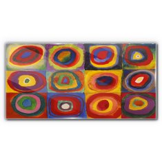 COLORAY.CZ Obraz na skle Kandinsky Multicolor 120x60 cm