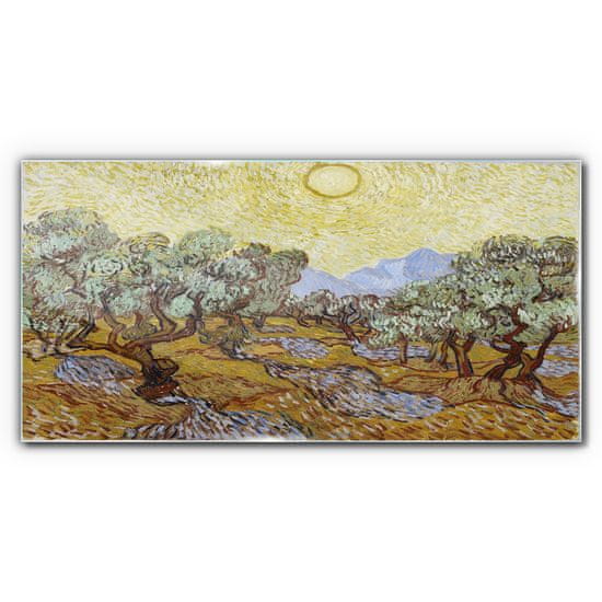 COLORAY.CZ Obraz na skle Slunce las van gogh