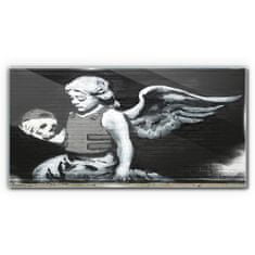 COLORAY.CZ Obraz na skle Angel Armor Banksy 120x60 cm