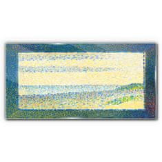 COLORAY.CZ Obraz na skle Seascape Gravelines Seurat 140x70 cm