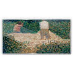 COLORAY.CZ Obraz na skle Dva Stonebreakers Seurat 100x50 cm