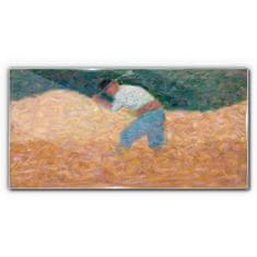 COLORAY.CZ Obraz na skle Kamenný jistič Seurat 100x50 cm