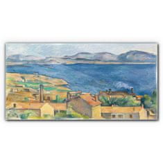 COLORAY.CZ Obraz na skle Záliv Marseille Cézanne 120x60 cm