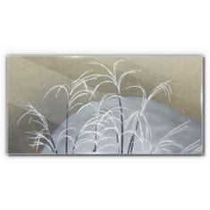 COLORAY.CZ Obraz na skle Abstrakce rostlinný sníh \ t 120x60 cm