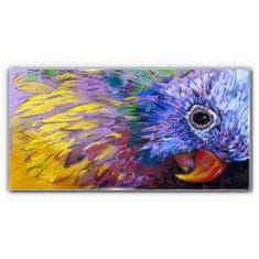 COLORAY.CZ Obraz na skle Abstraktní zvířecí parrot 100x50 cm