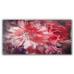 COLORAY.CZ Obraz na skle Abstrakce rostlinných květin 100x50 cm