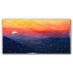 COLORAY.CZ Obraz na skle Krajina Sky Sunset 100x50 cm