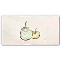 COLORAY.CZ Obraz na skle Abstrakce ovoce hruška 100x50 cm