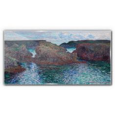 COLORAY.CZ Obraz na skle Ocean mince Rocks 100x50 cm