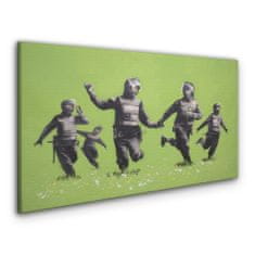 COLORAY.CZ Obraz na plátně Banksy Green 120x60 cm