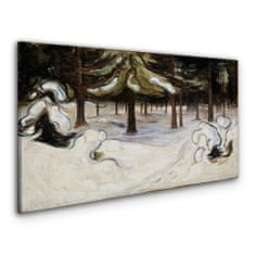 COLORAY.CZ Obraz na plátně Zima v lesní munch 120x60 cm