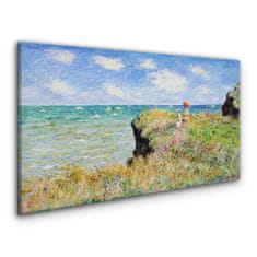 COLORAY.CZ Obraz na plátně Cliff Sea Claude Monet 120x60 cm