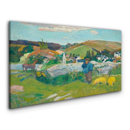 COLORAY.CZ Obraz na plátně Swineherd Gauguin