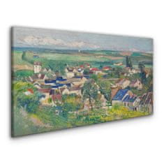 COLORAY.CZ Obraz na plátně AUVERS Panoramatický výhled 120x60 cm