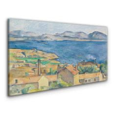 COLORAY.CZ Obraz na plátně Záliv Marseille Cézanne 100x50 cm