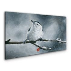 COLORAY.CZ Obraz na plátně Zvířecí pták sněhová zima 100x50 cm