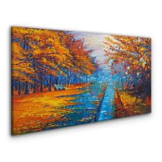 COLORAY.CZ Obraz na plátně Park Stromy podzimní listí 120x60 cm