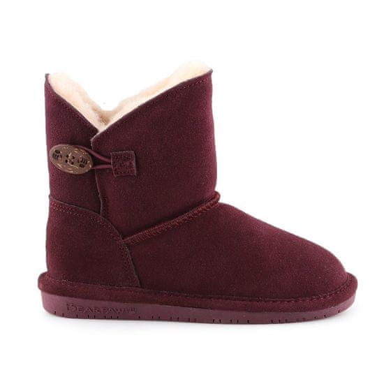 BEARPAW Botičky vínově červené 33 EU Rosie Youth