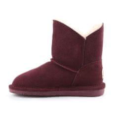 BEARPAW Botičky vínově červené 33 EU Rosie Youth