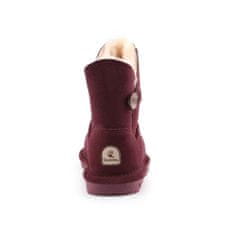 BEARPAW Botičky vínově červené 33 EU Rosie Youth