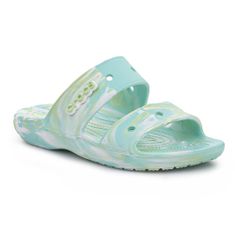 Crocs Pantofle tyrkysové 36 EU Classic Marbled